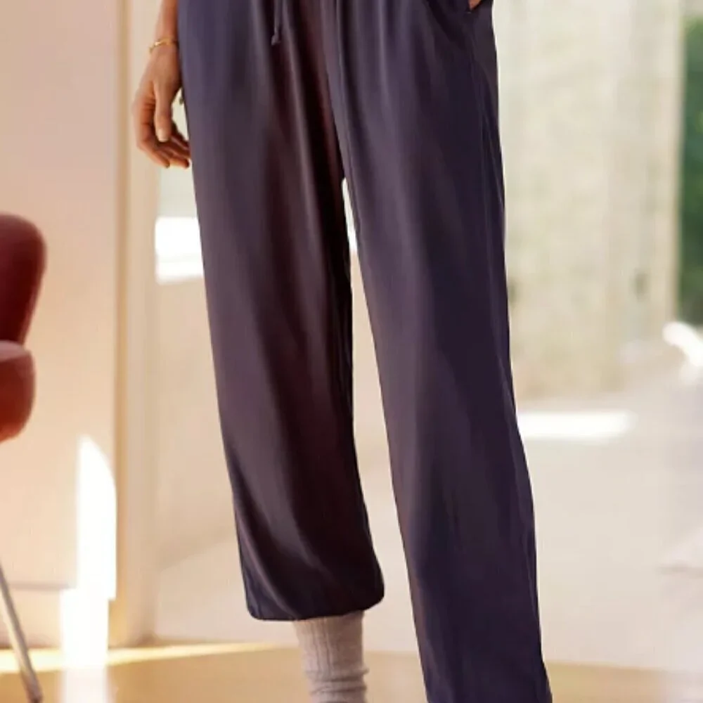 🏷 *NWT* Anthropologie Cloth & Stone Draped Joggers - Effortless Comfort & Style - Picture 9 of 11